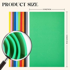 12PCS Multicolor Foam Sheets 8.5×5.5 Inch for Crafts Scrapbook Cosplay