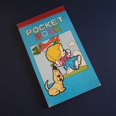 Vtg 80s Mini Notebook School Pocketbook Memo Paper Stationery- Patty Jimmy Twins