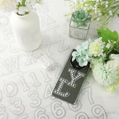 107 Pcs 4 Sheets Pearl Self Adhesive Stickers 3 Sheets A-Z Glitter Rhinestone