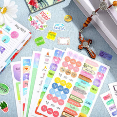 48 Sheet 1419 Pieces Christian Stickers Bible Stickers Motivation Scripture Plan