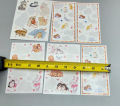 Lot of Hallmark AGC Vintage 80s Stickers Cats Kittens dogs Valentine hearts