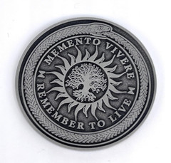 Memento Mori Coin Silver Medallion Stoicism Gift Amor Fati Medal EDC Challenge