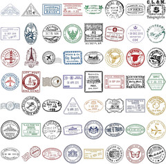 60PCS Transparent Vintage Postmark Stickers for Journaling, Scrapbooking, Crafts