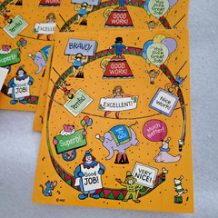 Vtg Teacher Stickers 80s 90s School Reward 33 sheets Rainbow Retro Looney Tunes