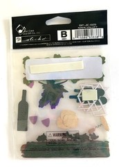 Jolee’s Boutique Destination Sticker Collage NAPA VALLEY Wine Glasses Grapes