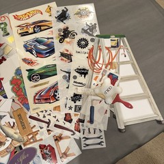 Sports, Tools, Scrapbooking paper, stickers, embellishments