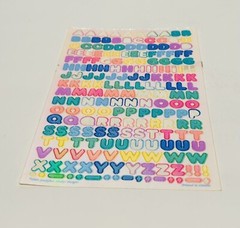 Vintage 1980’s Sandylion Stickers – Mother of Pearl Letters Sticker Sheet