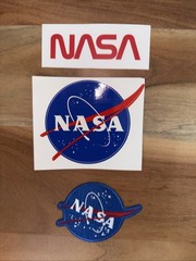 NASA Sticker Decal Space Meatball Stickers + Logo & Iron / Sew On Patch Lot new