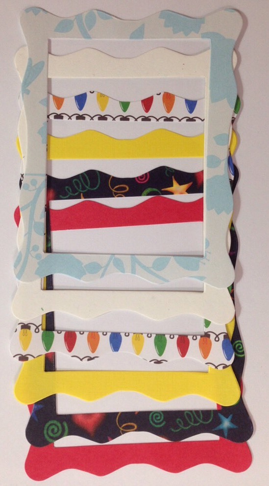 JELLY FRAME Die-Cuts(6pc)Approx.4-1/2″x 3-1/2″Card Making•Pictures•Memory•Scraps