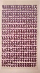CraftbuddyUS 390 pcs 4mm (26 Stripes) Lilac Self Adhesive Round Rhinestone Gems