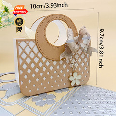 Alinacutle 1set Tote Bag Gift Box Dies Lady Purse