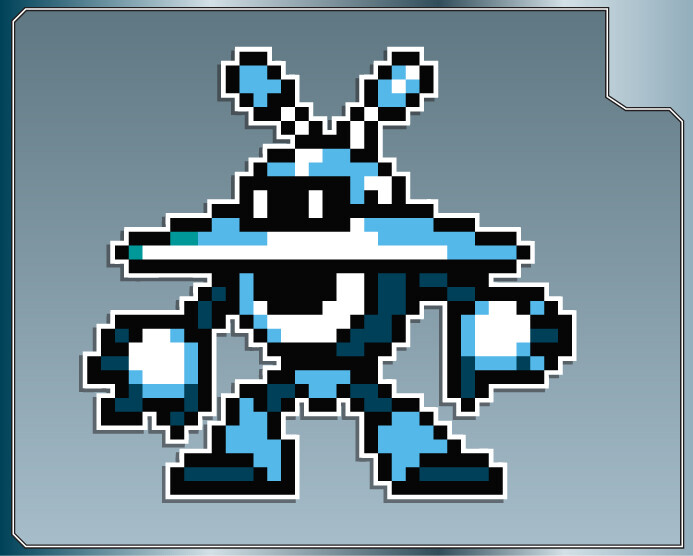GALAXY MAN Sprite from MEGA MAN Vinyl Decal #1 Car Truck Laptop Sticker