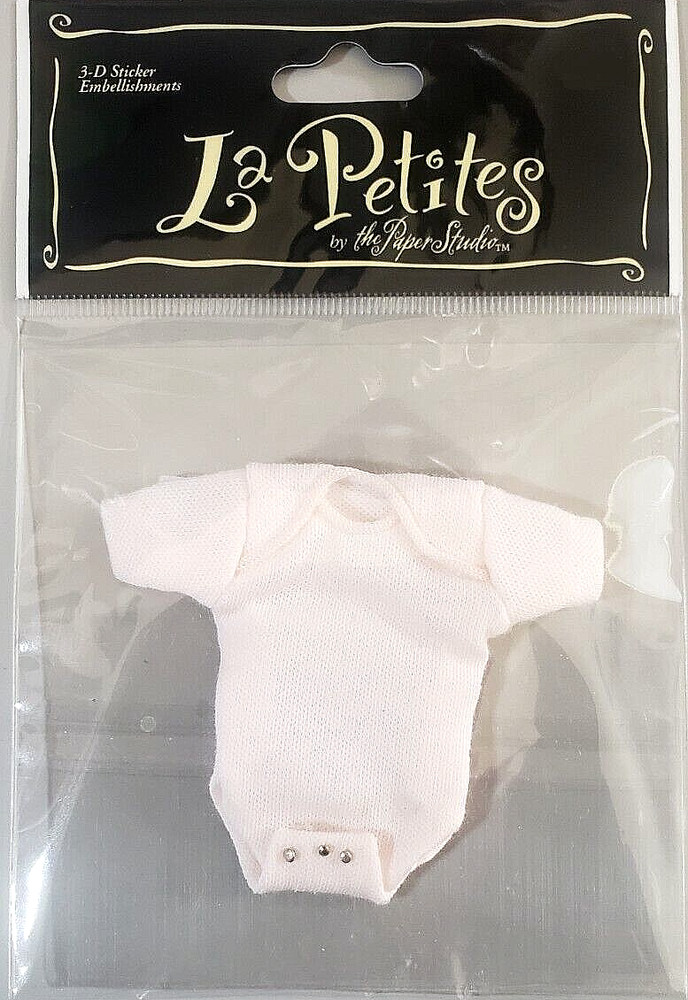 La Petites by The Paper Studio PINK BABY ONE-PIECE 3D Adhesive Embellishment