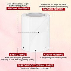 250 Per Roll 2×3″ Rectangle Inventory Color Coding Labels White 1 Roll