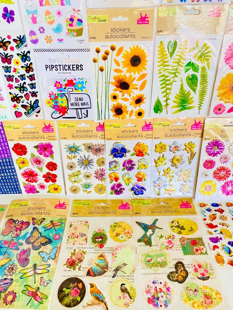 400 STICKER Lot, Sandylion Hallmark Crafters Corner American Greetings Eureka