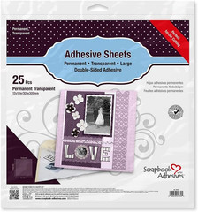 by 3L Scrapbook Adhesive by 3L, Adhesive Sheets, 12Inch X 12Inch (25 Pcs)