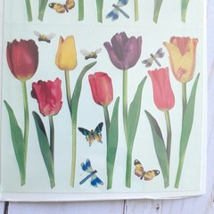Vintage The Gifted Line John Grossman 1996 Tulip Paradise 2 Sticker Sheets
