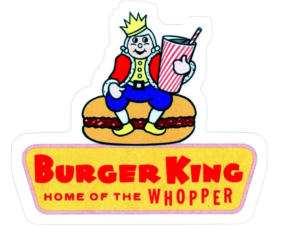 Burger King Vintage 1966 Sticker (Reproduction)