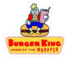 Burger King Vintage 1966 Sticker (Reproduction)
