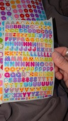 Vintage Sandylion Stickers Lot Partials/ Flawed Flowers Cows Alphabet Fireman