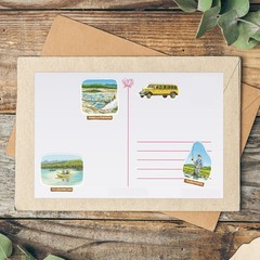 Yellowstone National Park Stickers (28Pcs) – Hand-Illustrated, America, Nature-T