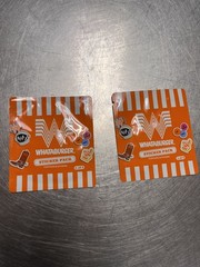 Whataburger Sticker Pack 1- 5 set Collectible 2026 kid Meal Stickers Sealed