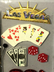 JOLEE’S BOUTIQUE Las Vegas Slot Machine Cards Dice Chips 3D SCRAPBOOK STICKERS