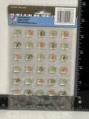Pastel Epoxy Alphabet Lowercase Letter Stickers Scrapbooking Card Making Crafts