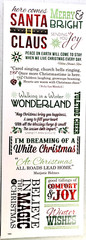 Momenta Christmas Phrases Clear Foil Accents Traditional 12″ 2013 NOS Scrapbook