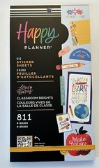 NEW Happy Planner Jess Miller CLASSROOM BIRGHTS Big Sticker Sheet Pack 811