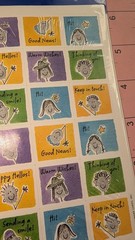 Vintage Hallmark Stickers Love Hellos Letter Writing 4 Sheets New In Pack