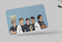 Harry Styles , 2 pc credit card skin & DEBIT CARD,TROLLEY & GYM,stickers