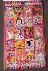 Lisa Frank 1800 + Sticker Books Lot Kisses Kittens Animals Unicorns Set Of 3 NEW