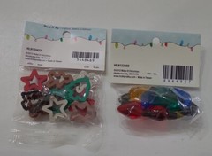 Hobby Lobby Make It Christmas Crafts Lot of 9 Packs Button Gem Light Bulbs More⬇