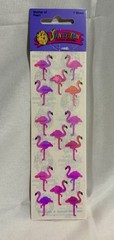 Rare Vintage Stickers NIP Sandy Lion Mother Of Pearl Opal Iridescent Flamingo