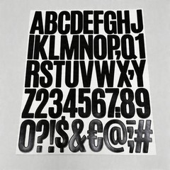 500 Pcs 2 Inch Vinyl Waterproof Letter Stickers,10 Sheets Self-Adhesive Alphabet