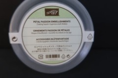 NEW Stampin Up Petal Passion Embellishments 24 Metal Silver Tone Vines Leaves