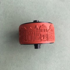 Rollagraph Rubber Wheel Stamp – San Francisco Large Row Houses 602 Design