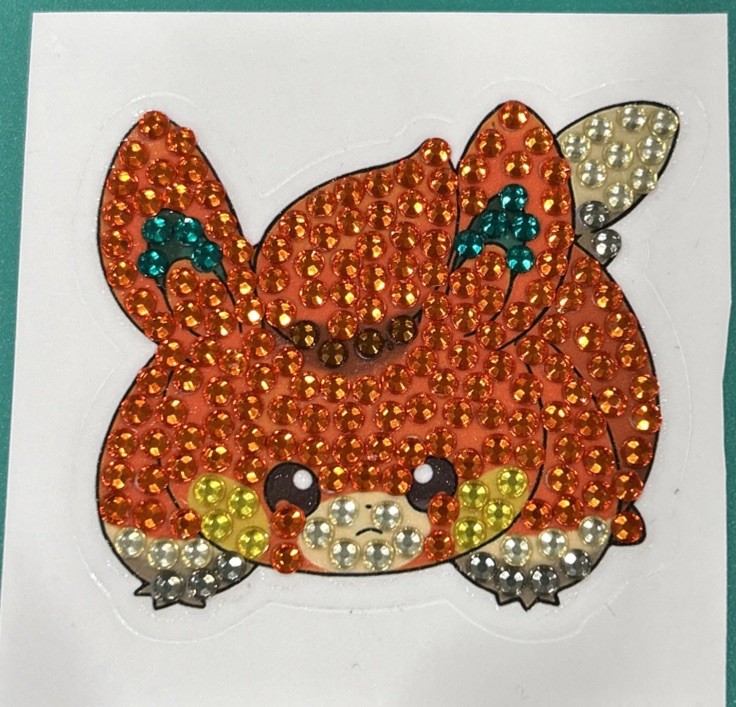 New!! PAWMI Pokemon Diamond Art STICKER Scrapbooking Nintendo Decor Electric