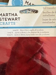 Martha Stewart Foil Transfer Sheets Lot of 4 Sets Metallic Sheen Tropical Colors