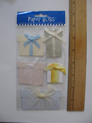 Paper Bliss PRESENTS PASTEL Gifts w/Ribbon Bows 5 Pieces NOS