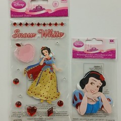 Snow White Stickers Collage EK Success Disney Princess Sheet NEW 3D Set of 2