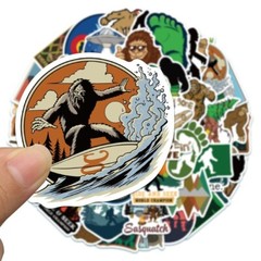 50X Bigfoot Sasquatch Jungle Mountain Stickers Scrapbook Skateboard Bike Hiking
