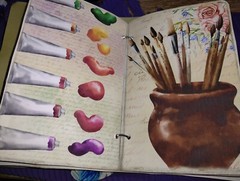 Artist Junk Journal Scrapbook USA Seller .