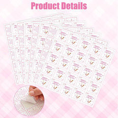 Cottage Food Law Labels Stickers – 1000 Count Baked with Love Adhesive Square De