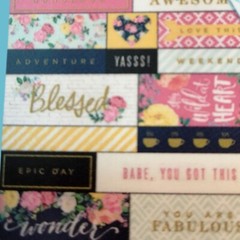 The Paper Studio Petals Blooms Sticker Book Flamingo Stick a Bilities