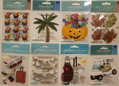 JOLEE’S BOUTIQUE Lot of 33 packs Dimensional Scrapbooking Stickers Assorted Mix