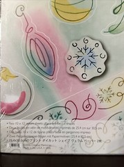 Creative Memories Done with One Holiday Glimmer Vellum 10×12 New