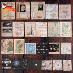 Draupnir 200Pcs Vintage Junk Journal Supplies,Scrapbook Supplies Scrapbooking Pa