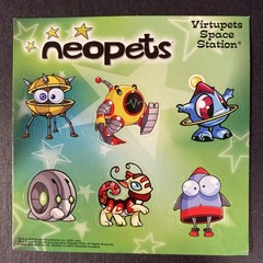 Vintage NEOPETS Burger King Sticker Sheet Scrapbook Planner Craft Stickers